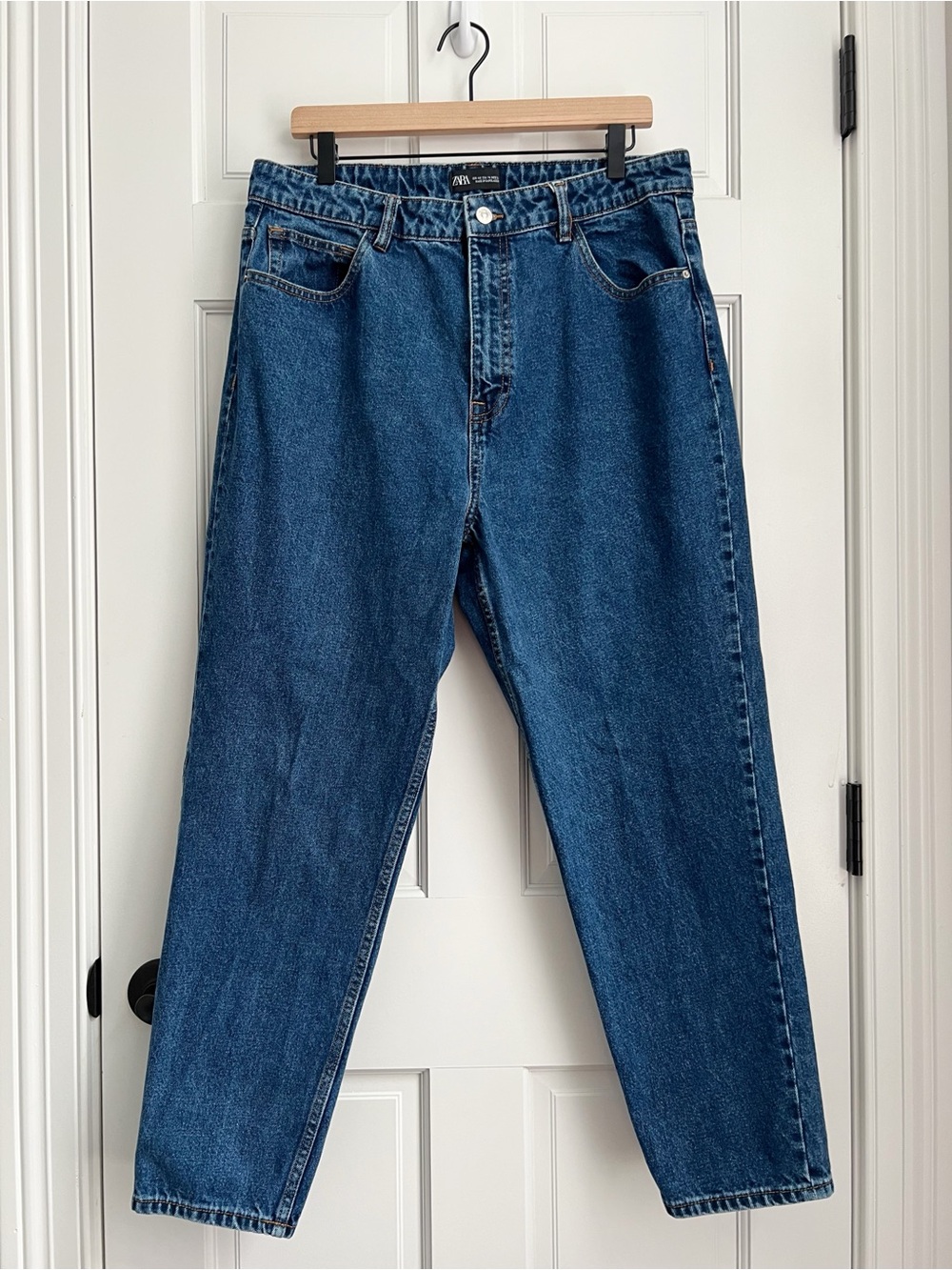 Zara High Rise Women’s Jeans — Deep Blue Denim